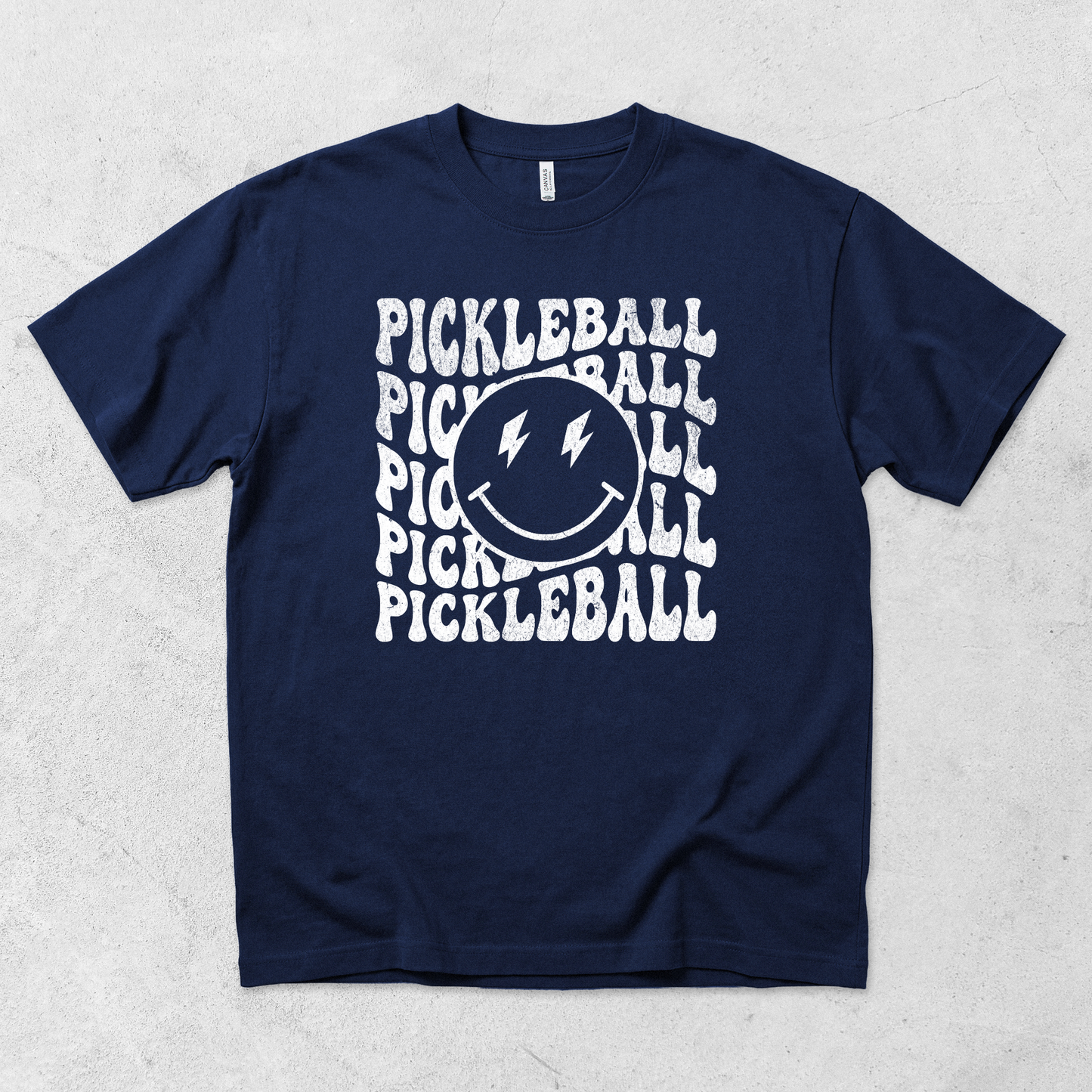 Smiley Face Pickleball T Shirt
