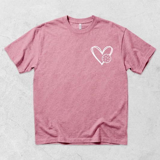 Heart Pickleball T Shirt