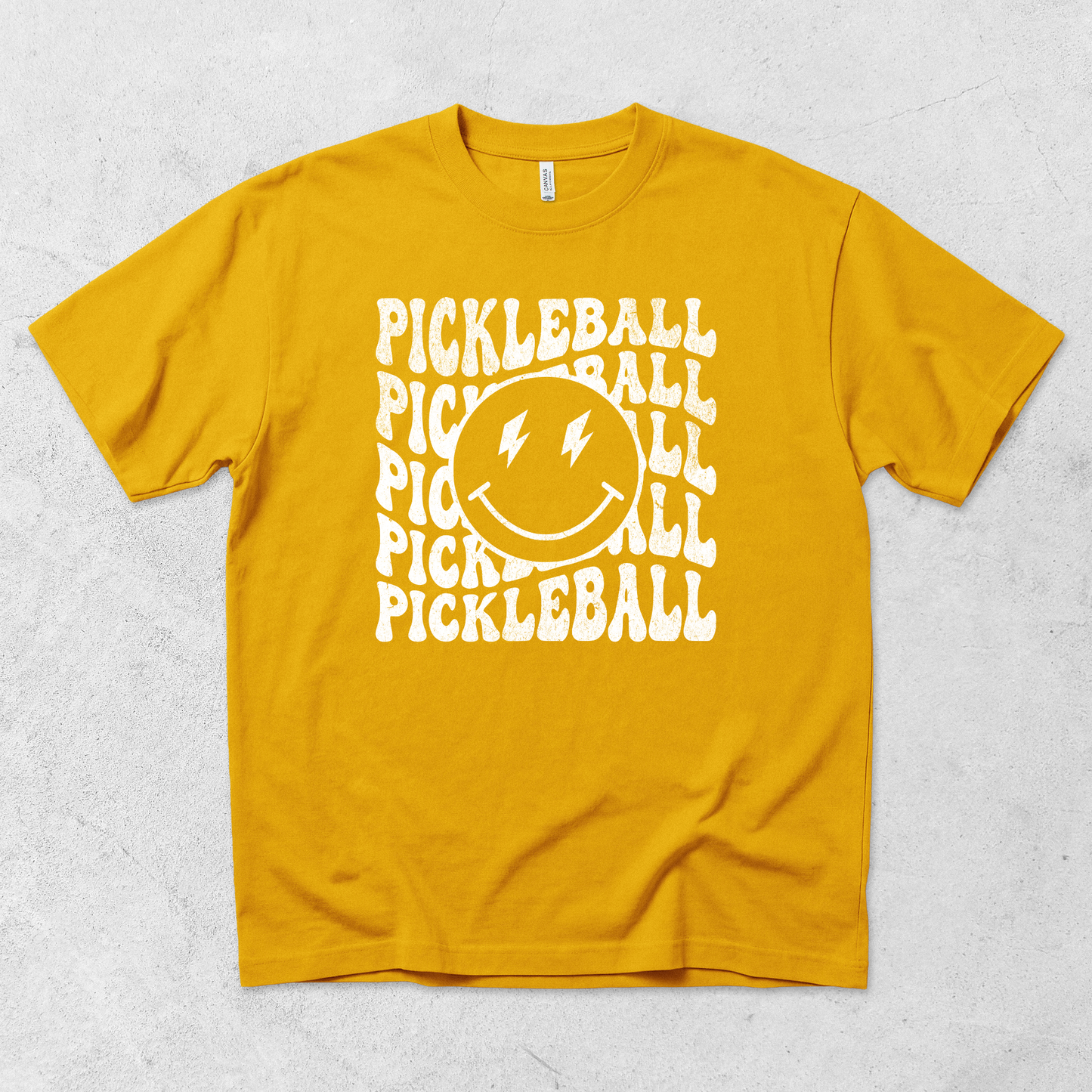 Smiley Face Pickleball T Shirt