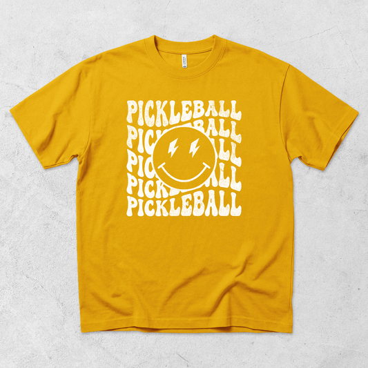 Smiley Face Pickleball T Shirt