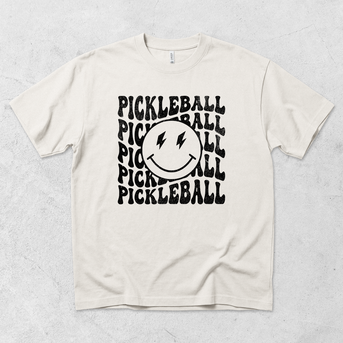Smiley Face Pickleball T Shirt