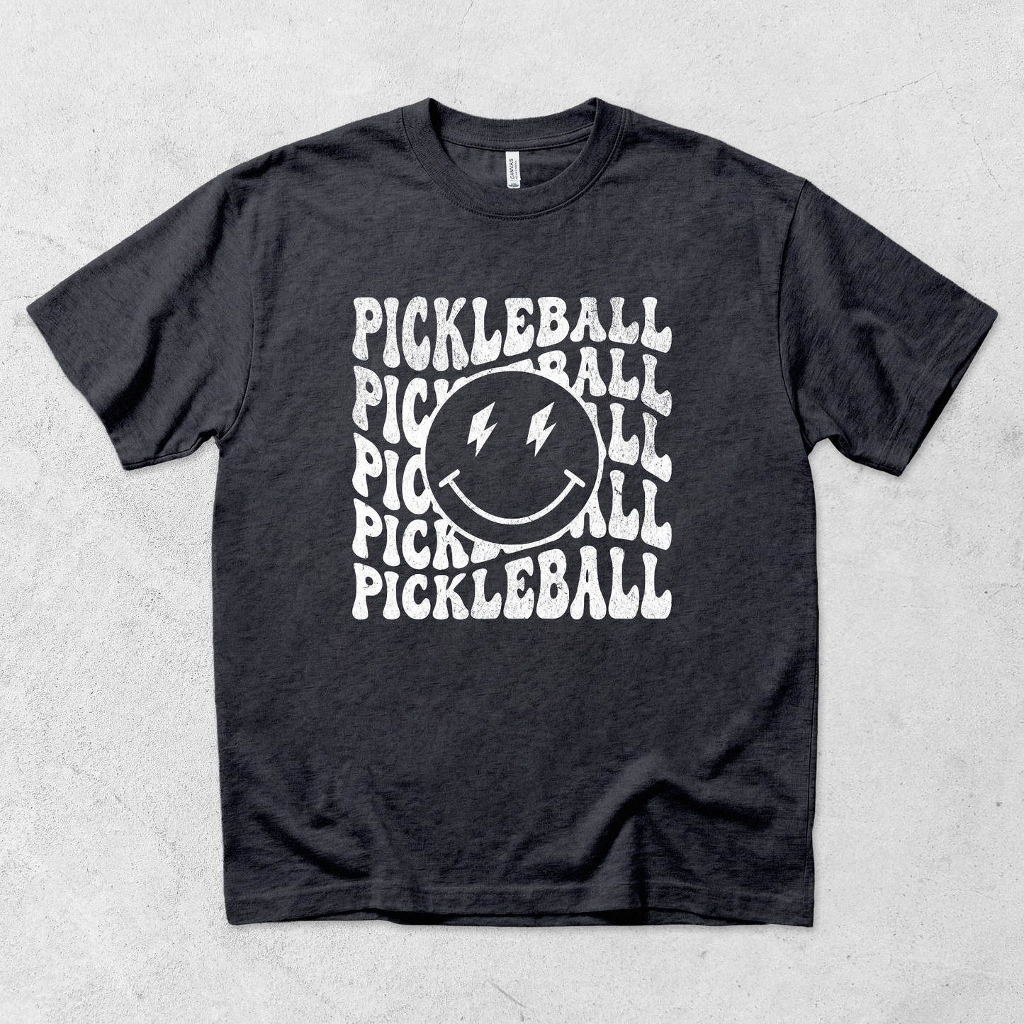 Smiley Face Pickleball T Shirt