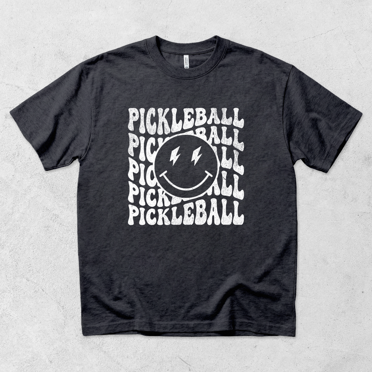 Smiley Face Pickleball T Shirt