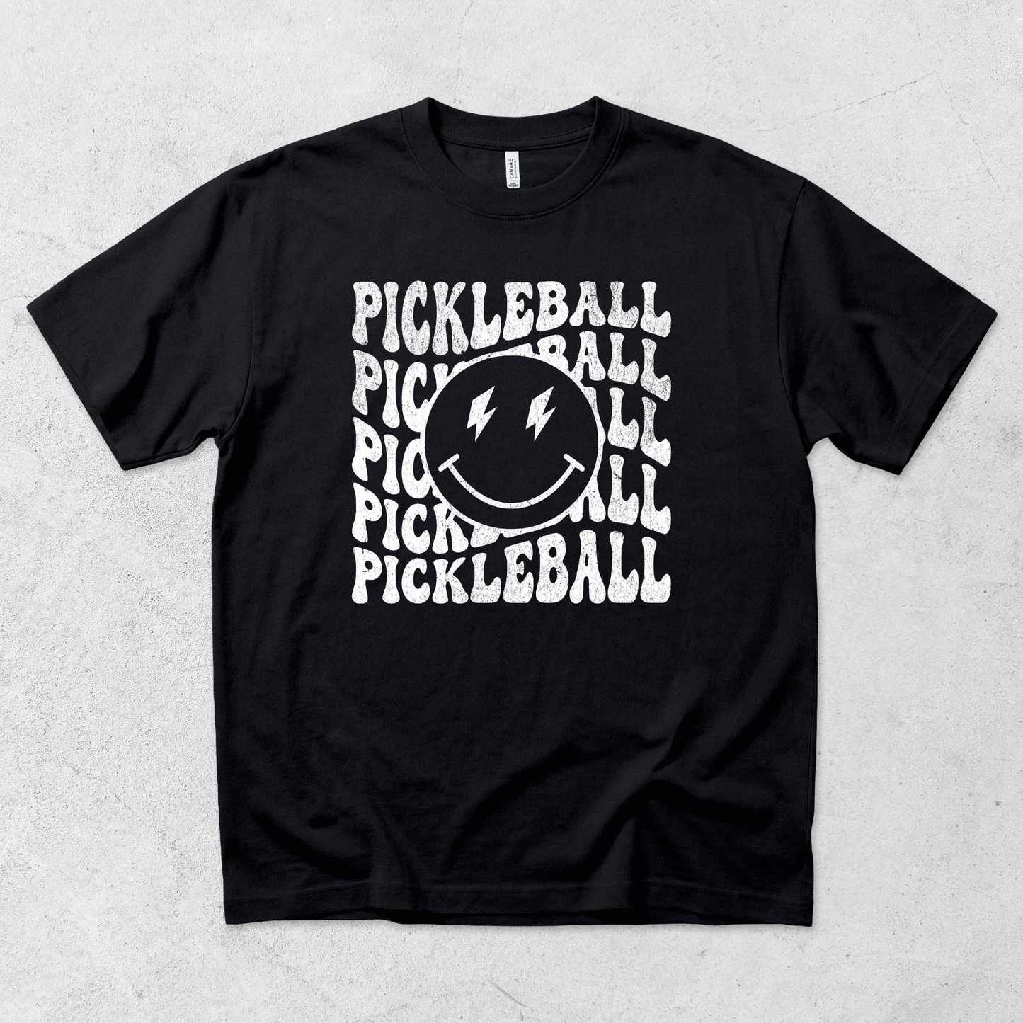 Smiley Face Pickleball T Shirt