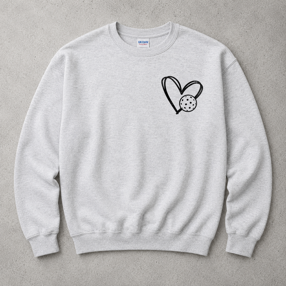 Heart and Pickleball Sweatshirt