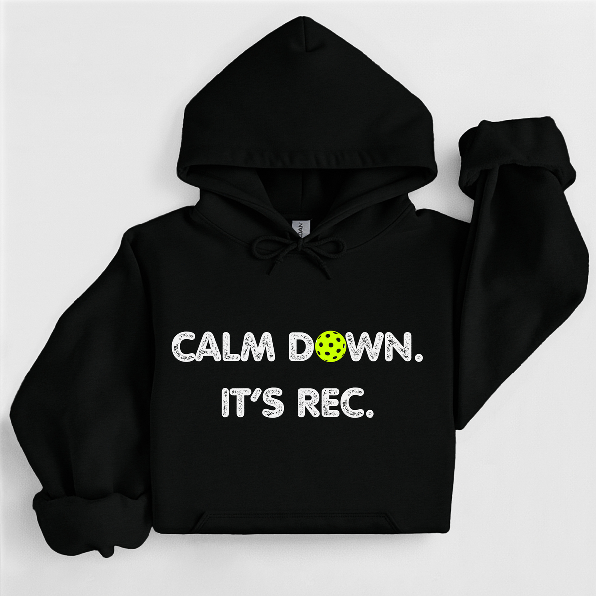 Calm Down It's Rec Pickleball Hoodie