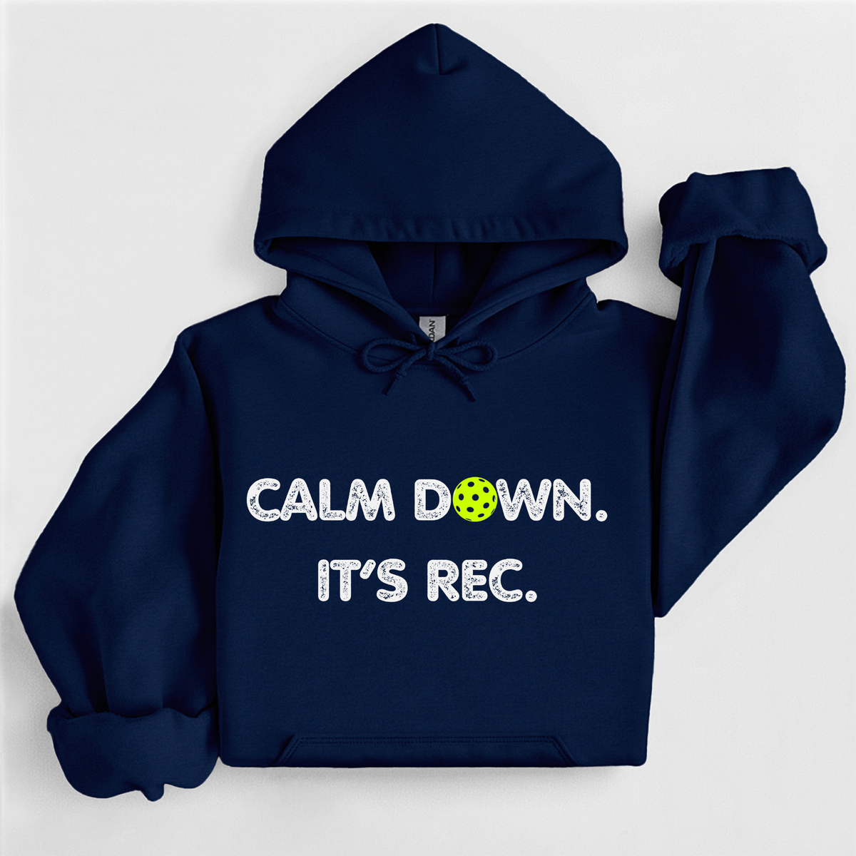 Calm Down It's Rec Pickleball Hoodie