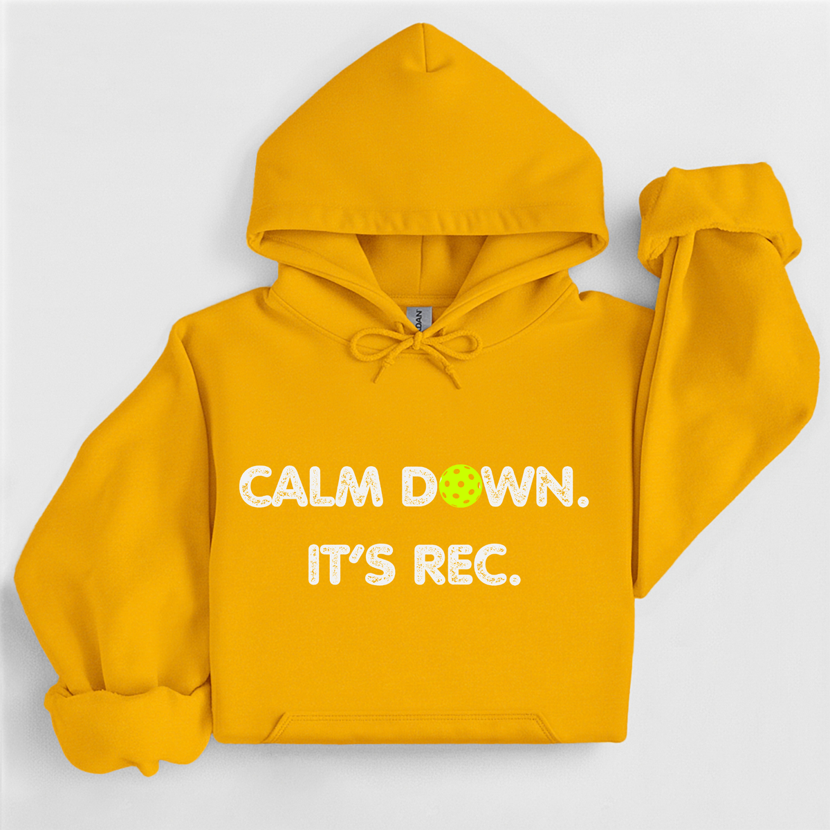 Calm Down It's Rec Pickleball Hoodie